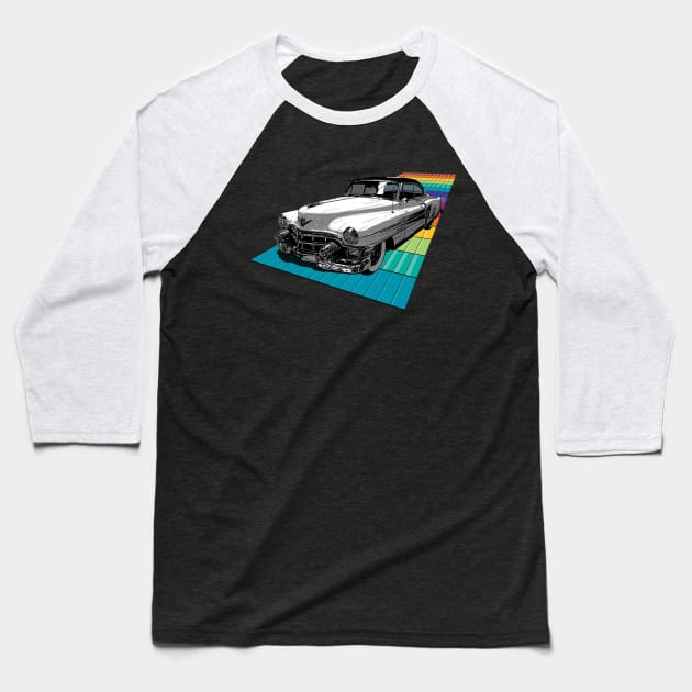 Vintage Power Car Baseball T-Shirt by i2studio